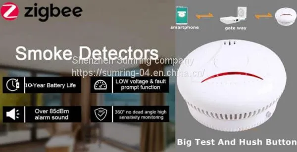 EN14604 10 Year Life Zigbee Smoke Alarm Smart Smoke Detector photo-2