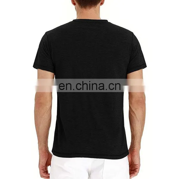 Mens Blank Scoop Neck t Shirts photo-3