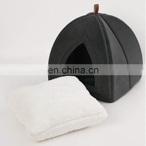 Cat Cave With Cushion Bed for Small Animals Cat Bed With Removable Washable Cat Supplies photo-4