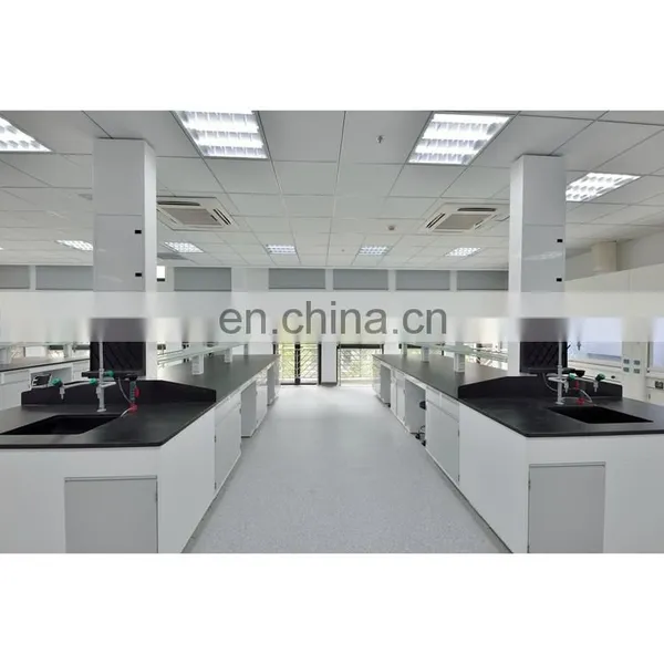 Professional Chemistry Laboratory Equipment Lab Island Workbench Steel Work Table photo-4