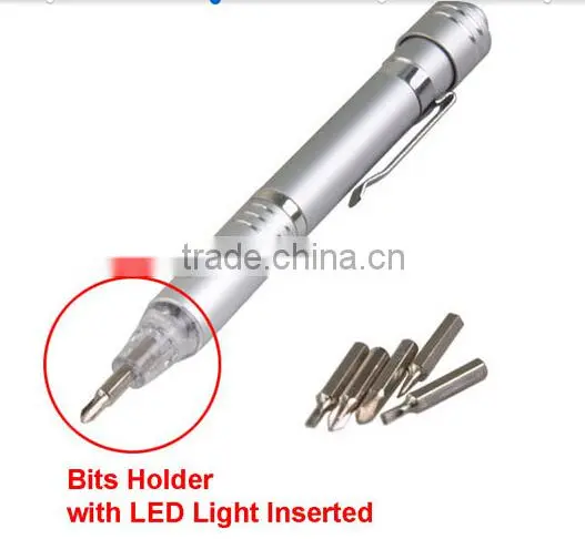 Factory Logo Printed Mini Pocket Multi-function Precise Screwdriver Pen Light photo-5