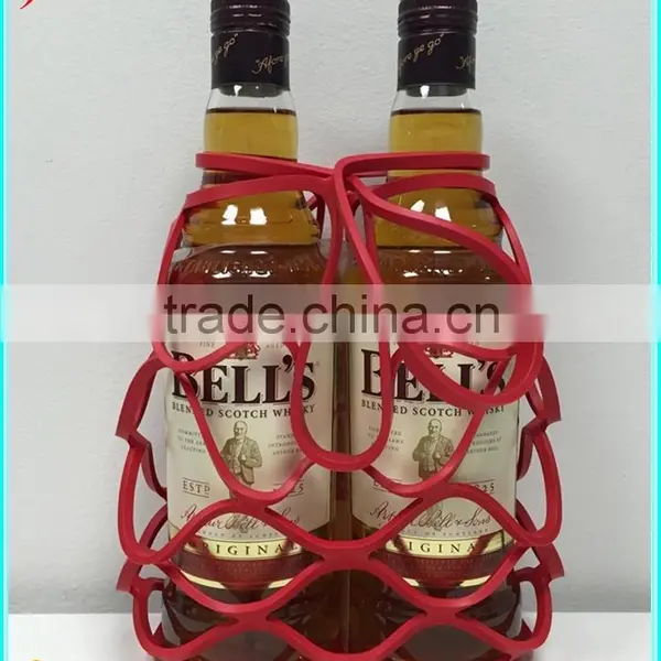 Multifuntional Basket Wine Mesh Bag Funny Decorative Wine Bottle Holder photo-4