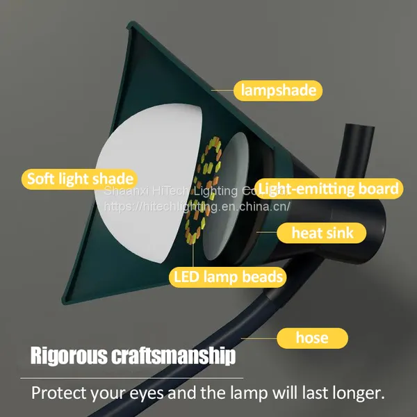LED Table Lamp USB Charging Stepless Dimming 3 Light Colors Student Reading For Home Bedroom Bedside Light Bendable Desk Lamps photo-2