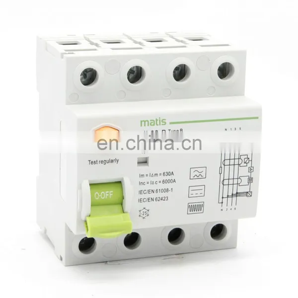 Practical and Affordable 4P 63A 30mA ELCB RCCB RCD Residual Current Device Circuit Breakers