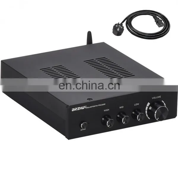 Assembled Silver/Black 300Wx2 TPA3255 DAC HiFi Home Power Amplifier With Tone Control Preamp photo-2