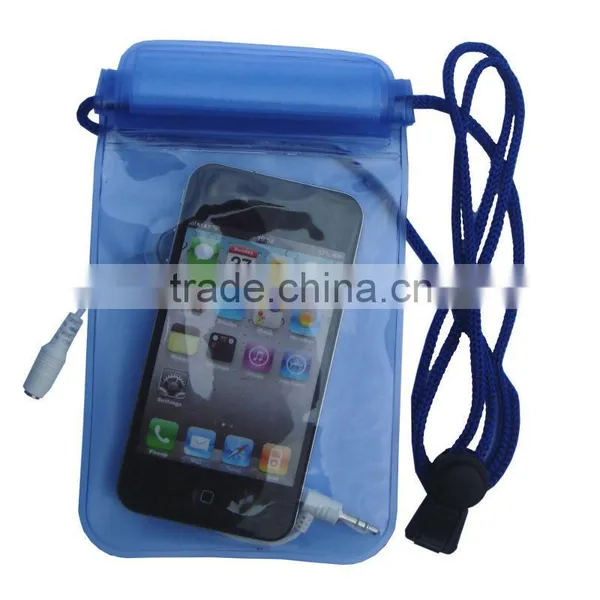 Plastic Dry Earphone Jack Cellphone Waterproof Bag for Samsung S3 I5s