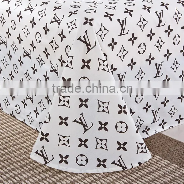 UK Style 100%cotton Bed Set Duvet Cover Cheap Printed Twill Fabric OEM 100%cotton Bed Sheets photo-6