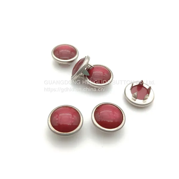 HLD Factory Custom Color 18L Pearl Prong Snap Button for Garment photo-4