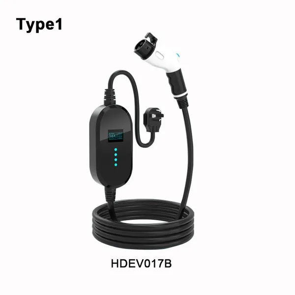 Portable Electric Vehicle Charger ,With N5-15P,N6-50P,N6-30P,N14-50P Plugs,J1772(Type1) Connector HDEV017 photo-3