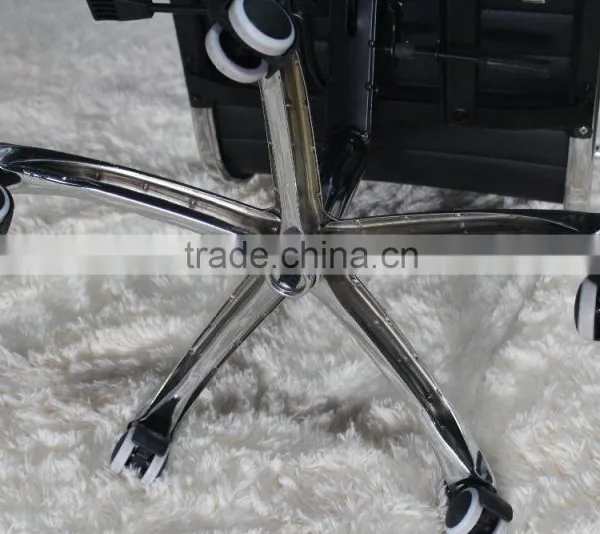Replica Italian Graceful Design Aluminum Frame and Armrest Italian Genuine Leather Charles and Ray High Back Office Chair photo-6