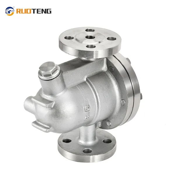 [Ruoteng] Stainless Steel CF8 Flanged Steam Trap Free Float Ball Condensate Bucket Steam Trap photo-2