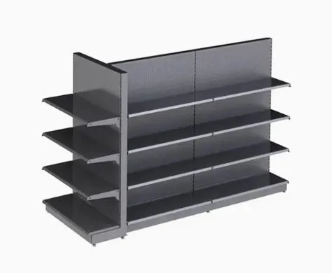 Convenience Store Design Perforated Adjustable Display Stand Shelves photo-3