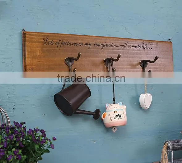 2016 New Clothes Hangers Coat Hooks Rack Wood Wall Hook for Hanging photo-2