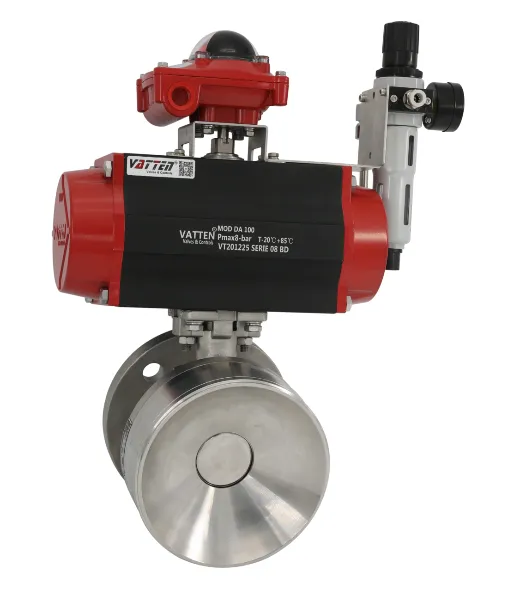 Diamond-Shaped Valve Stem Pneumatic Tank Bottom Valve for Easy Actuator Installation