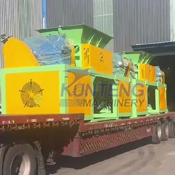 Industrial Dual Axis Cow Bone Animal Carcass Shredder Aluminum Shredding Equipment EPC photo-3