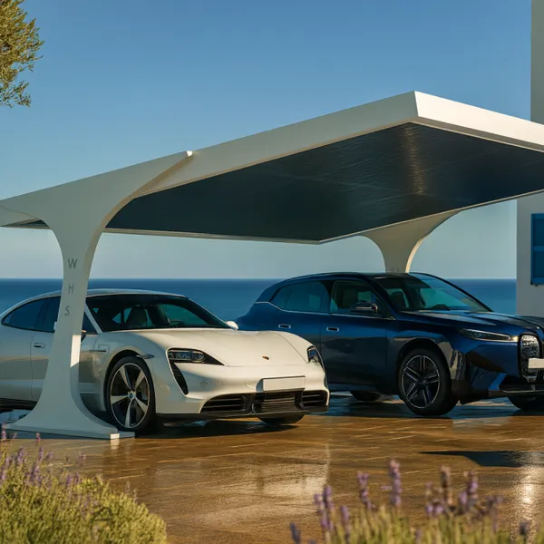 Wanze Energy Solar Carport With EV Charging Station - Customizable PV Car Park Structure, Factory Price photo-5
