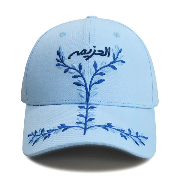 Two Tone Embroidered Baseball Cap Soft Cotton Breathable Adjustable Buckle Unisex Outdoor Daily Hat OEM Custom photo-5