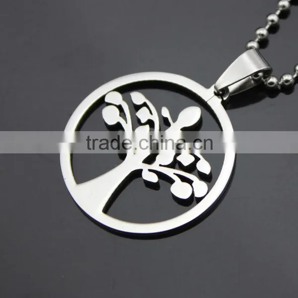 Stainless Steel Tree of Life Pendant Necklace photo-3