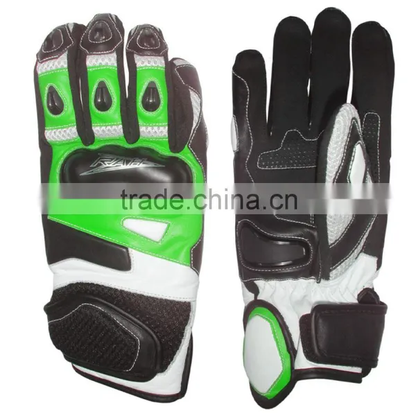 Cheap Custom Handmade Motorbike Leather Gloves photo-2