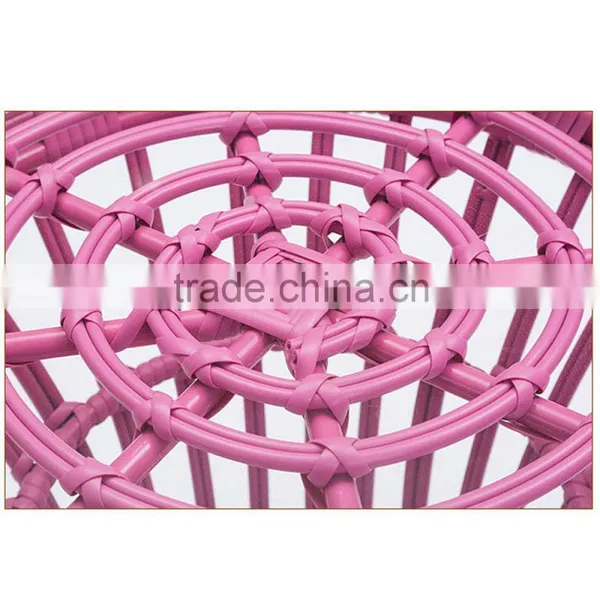 Modern Coffee Tables Rattan Patio 3PCS Garden Coffee Outdoor Dining Table And Chair Set photo-5