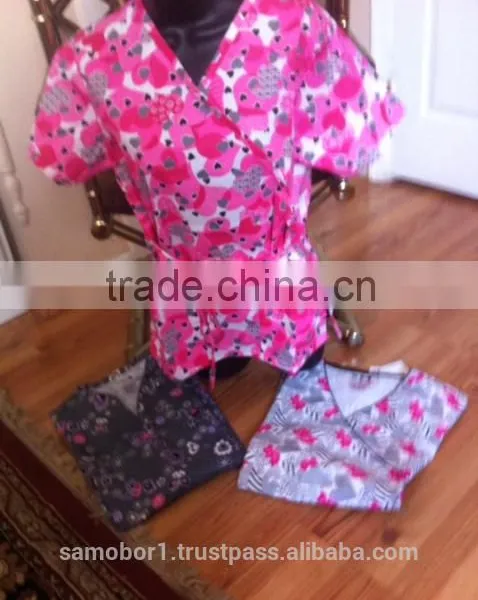 Medical Uniforms Printed Tops In USA photo-2