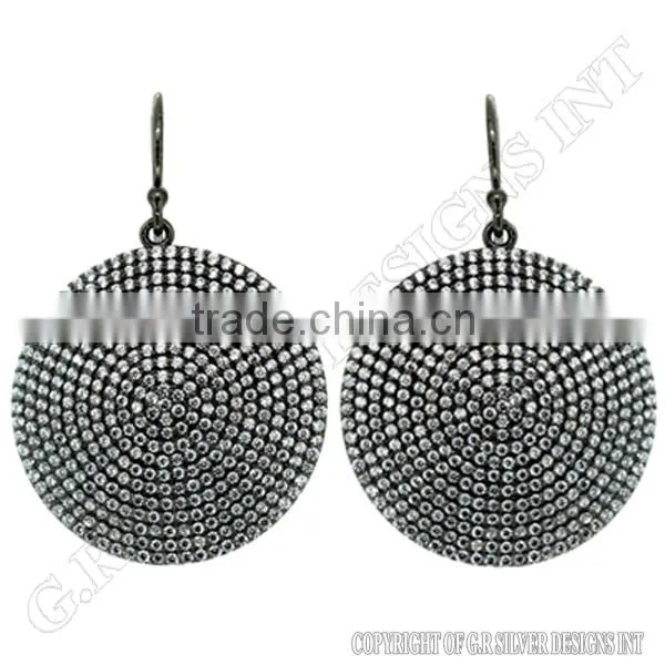 cz Earrings Sterling Silver,wholesale Sterling Silver Gemstone Jewelry,sterling Silver Earrings
