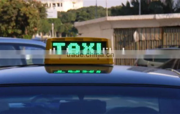 New Products on China Market Wireless WIFI Control Led Taxi Roof Signs Quality Choice
