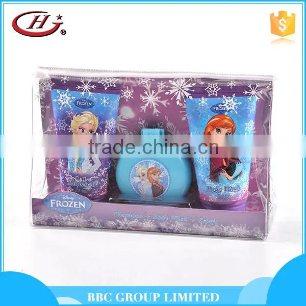BBC Frozen Gift Sets OEM 009 Hot Selling Girl OEM Children Mild Cartoon Pvc Bath Set Hair Products Shampoo photo-2