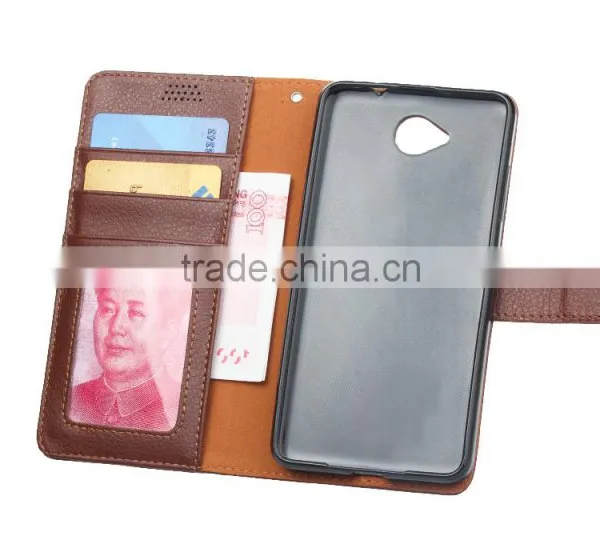 Luxury Litchi Grain Case for NOKIA 650 PU Leather Wallet Cover With Card Holder Stand Case TB-0096 photo-3