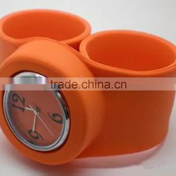 Good Quality Fashional Eco-friendly Kids Silicone Slap Band Watch photo-5