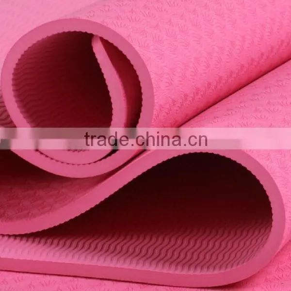 1/4" Thickness TPE Yoga Mat Lose Weight Non-slip Exercise 68"*24" photo-2