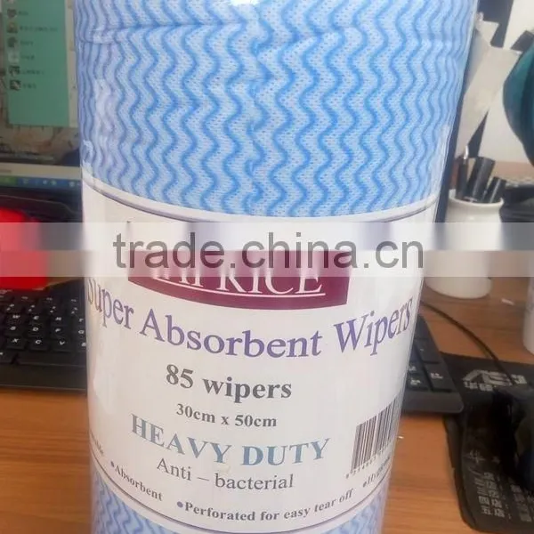 Super Heavy Duty Roll Wipe /Blue Shop Towels photo-2