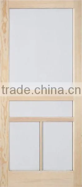 Mosquito Netting Solid Pine Wood China Supplier Screen Door photo-5