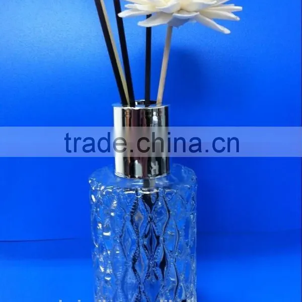 Wholesales reed diffuser 150ml round diffuser bottle with silver cap
