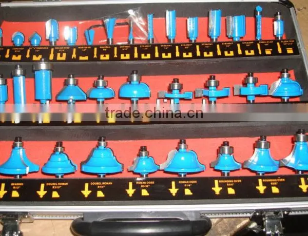 TC-035B High Quality Hand Machine Tool Parts 35PCS TCT Router Bit Set For Wood Cutting photo-5