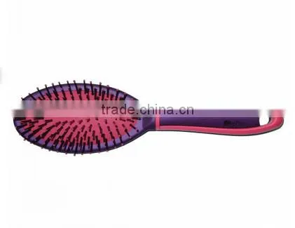 Oval Cherry Cushion Hairbrush