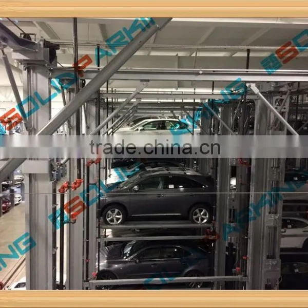 More spaces vertically in each single unit hydraulic smart multiple Parking system