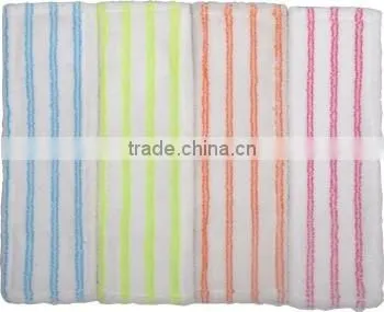 Best Selling Colourful Stripes Microfiber Floor Mop Pad Head Refill