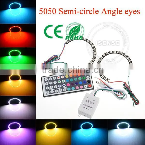 Super Bright Auto Light Headlight 5050smd Rgb Led Angel Eyes photo-4