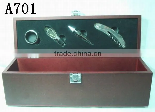 Low Price Factory Directly Wood Box Wine Opener Set