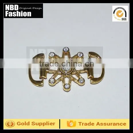 Shoe Stone Diamond Buckle, Metal Snaffle, Flexible Buckle