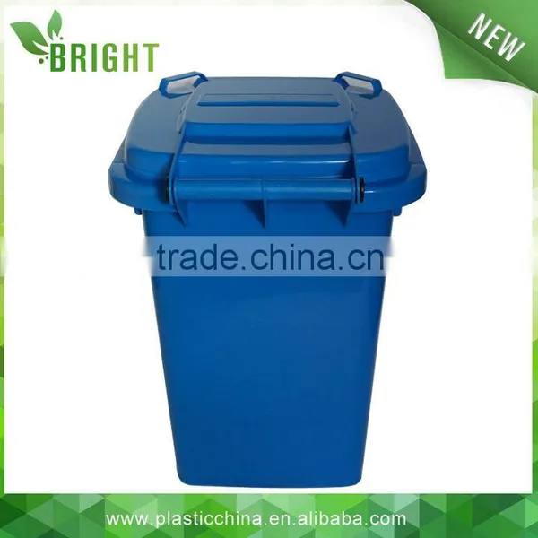 50L Outdoor Plastic PP 13 Gallon Trash Can With Wheels photo-2