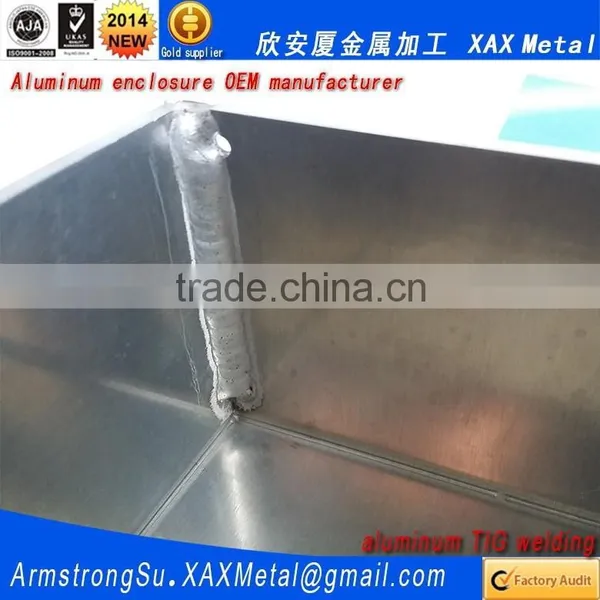 XAX01Alu OEM ODM Customized Laser Cut Bend Weld Sheet Aluminum 5052 6061 GB/T 3880-2006 Enclosure photo-2