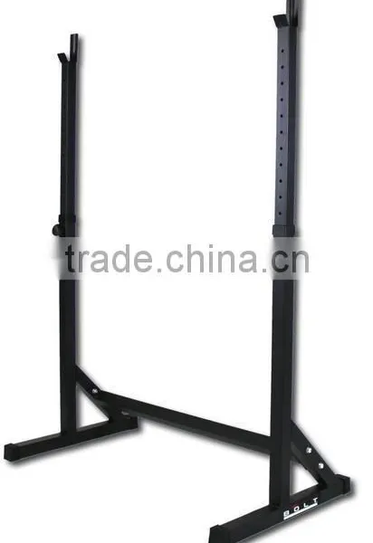 OLYMPIC ADJUSTABLE SQUAT RACK/POWER/STANDS/BARBELL - RATED TO 180 KG