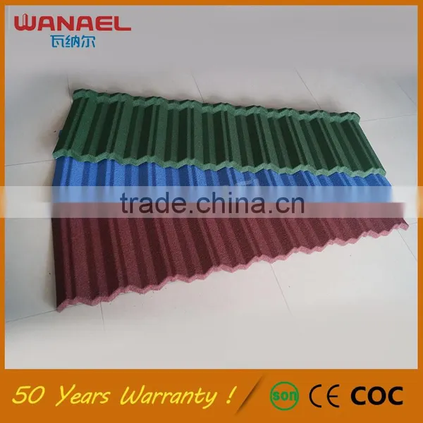 Modern House Design Wanael Traditional Anti-fading Corrugated Metal Light Weight Spanish Tile Roof photo-6