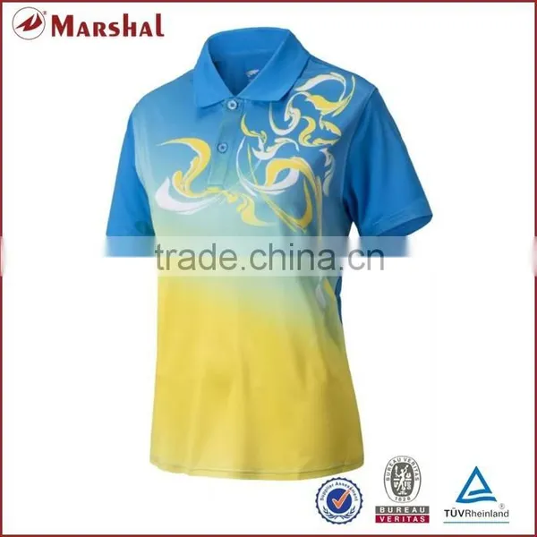 Badminton Sports Jersey New Model Cheap Women Colorful Polo Shirt Designs photo-5