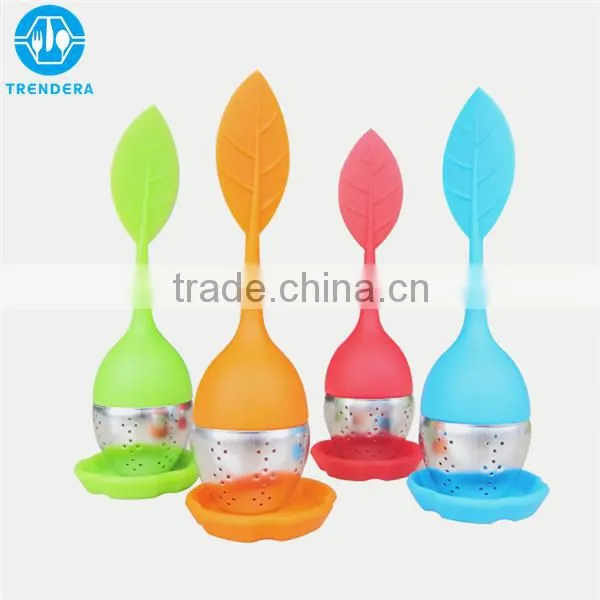 Leaf Shaped Silicone Mesh Tea Infuser