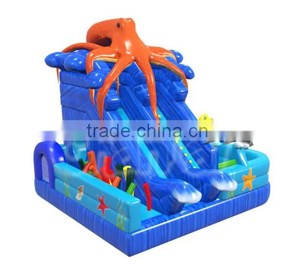 Newest Arrival Cheap Sea World Inflatable Obstcle Course for Children, Amusing Funny Inflatable Obstacle Slide photo-2