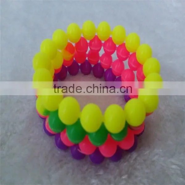 Cheap Custom Silicone Bracelet,Circular Bead Silicon Bracelet,silicone Bead Bracelet