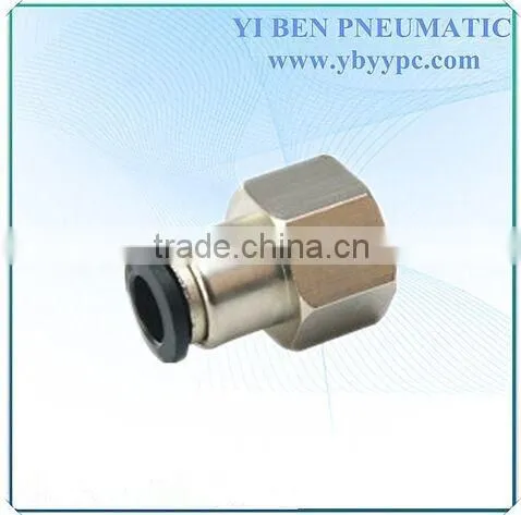 Female Straight Pneumatic Compression Copper Pipe Fitting/Tube Fitting